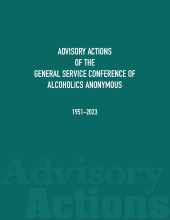 M-39 Advisory Actions of the General Service Conference of Alcoholics Anonymous 1951–2023