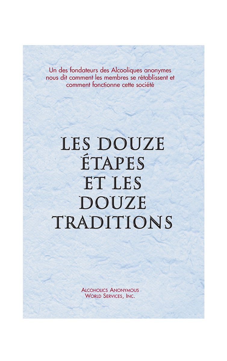 Couverture du livre des AA: Les Douze Étapes et les Douze Traditions