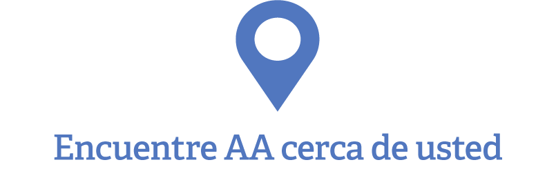 Logotipo de Encuentre AA cerca de usted.