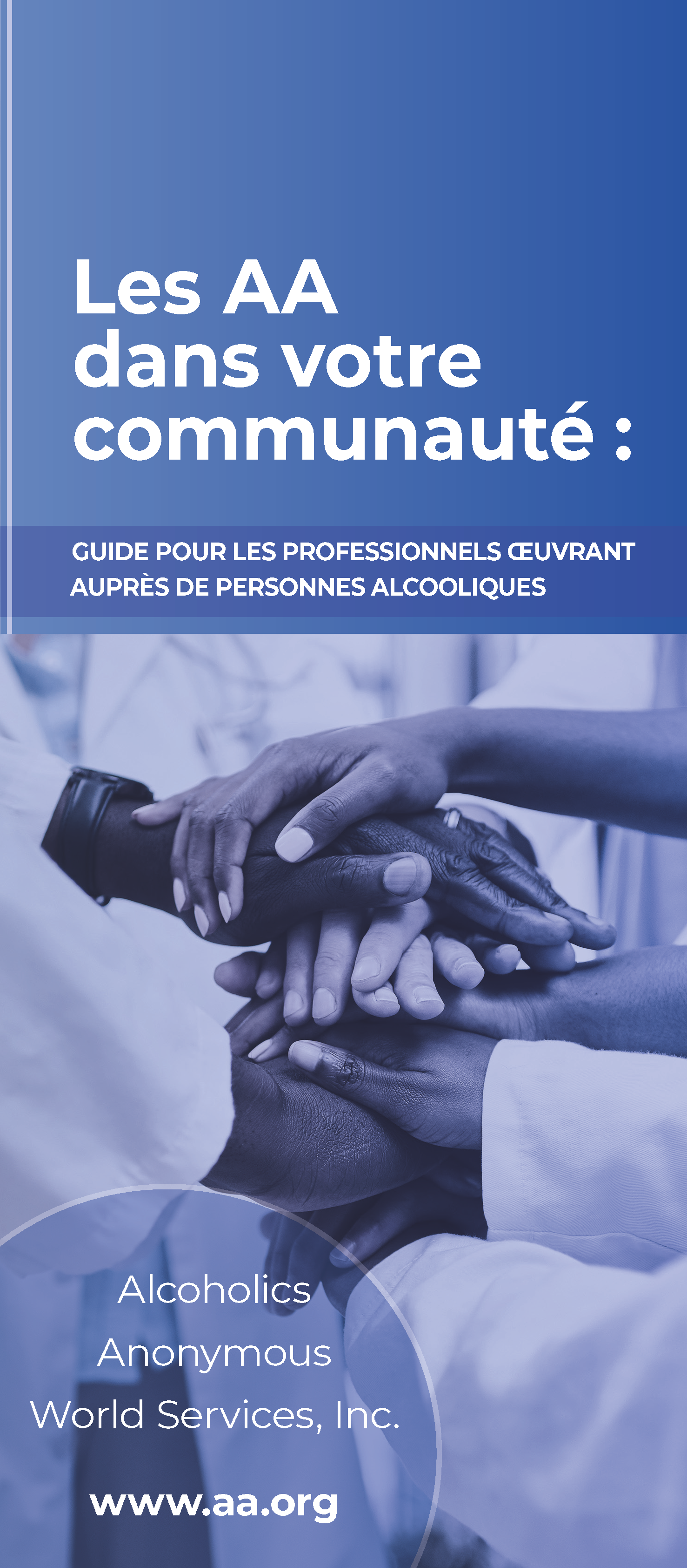 Couverture de la brochure AA: Les Alcooliques Anonymes dans votre milieu