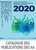 Couverture de Catalogue des publications des AA