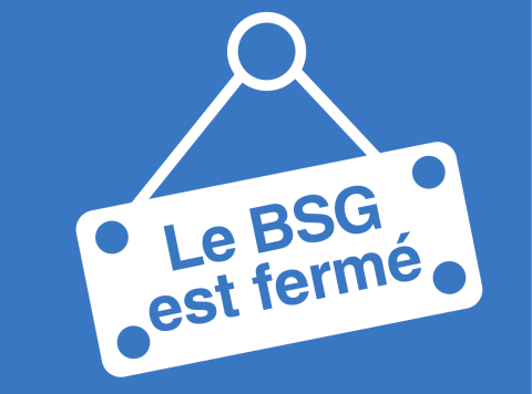 GSO Closed calendar icon - French