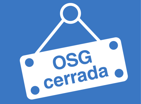 GSO Closed calendar icon - Spanish