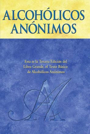 Portada del libro de AA: Alcohólicos Anónimos