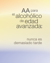 Portada del libro de AA: AA para los alcohólicos mayores