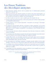 Couverture de la brochure AA: Les Douze Traditions des Alcooliques anonymes